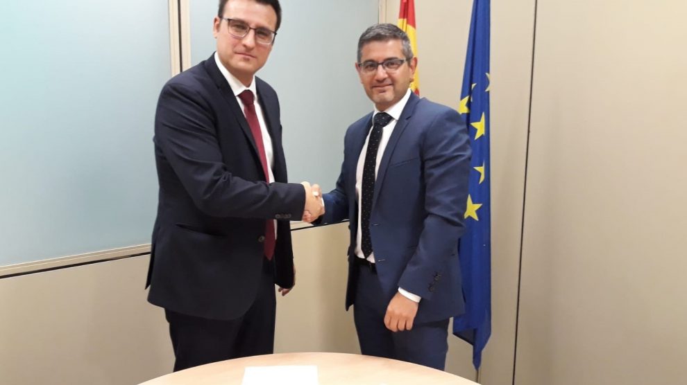 Dirigentes del PSOE y Ciuddanos en Alcobendas. @EP