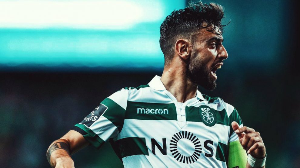 Bruno Fernandes con el Sporting de Portugal (@B_Fernandes8)