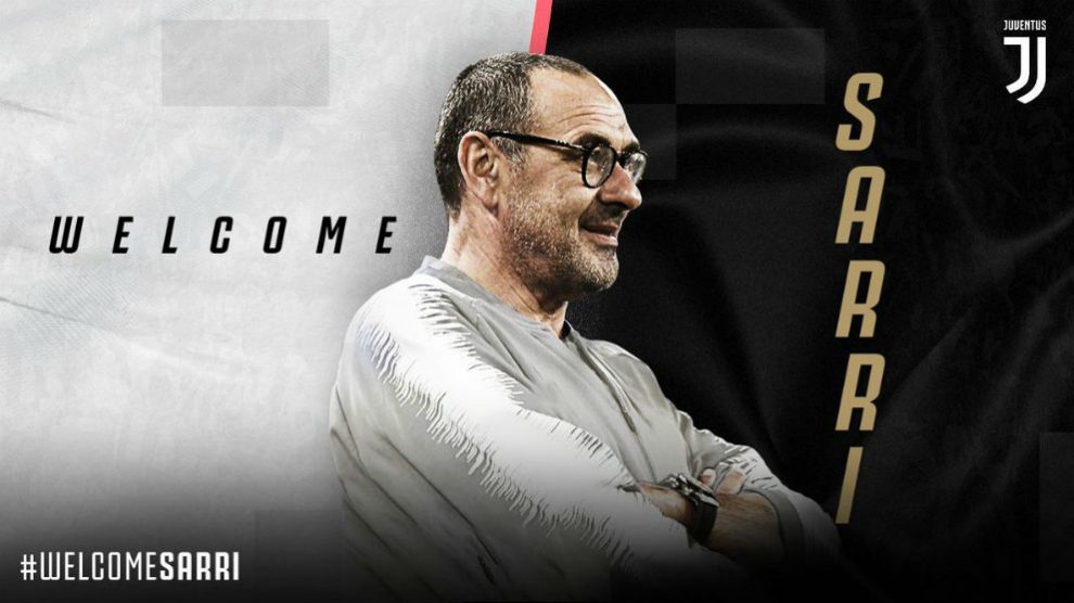 Sarri, nuevo entrenador de la Juventus.