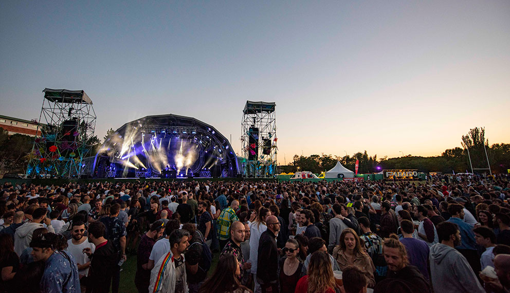 El escenario principal del festival Paraíso 2019 de Madrid.