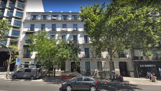 Edificio de la calle Génova, 19, en el que el nieto de Franco alquiló un apartamento de lujo para Marta Flich.