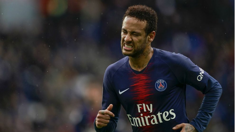 Neymar, en un partido con el PSG.