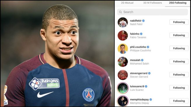 El movimiento de Mbappé en Instagram que ilusiona a los fans del Liverpool