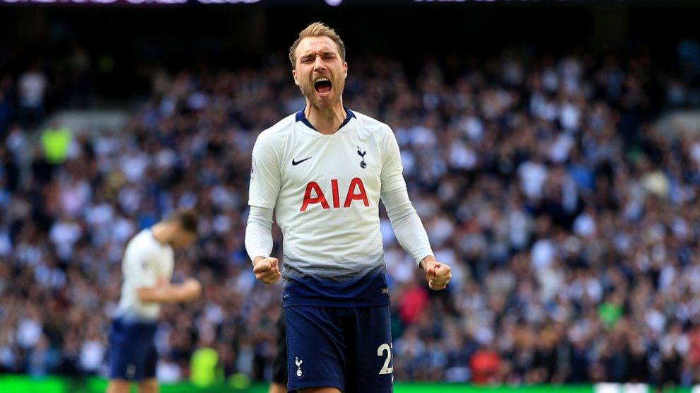 Christian Eriksen, objetivo del Atlético. (Getty)
