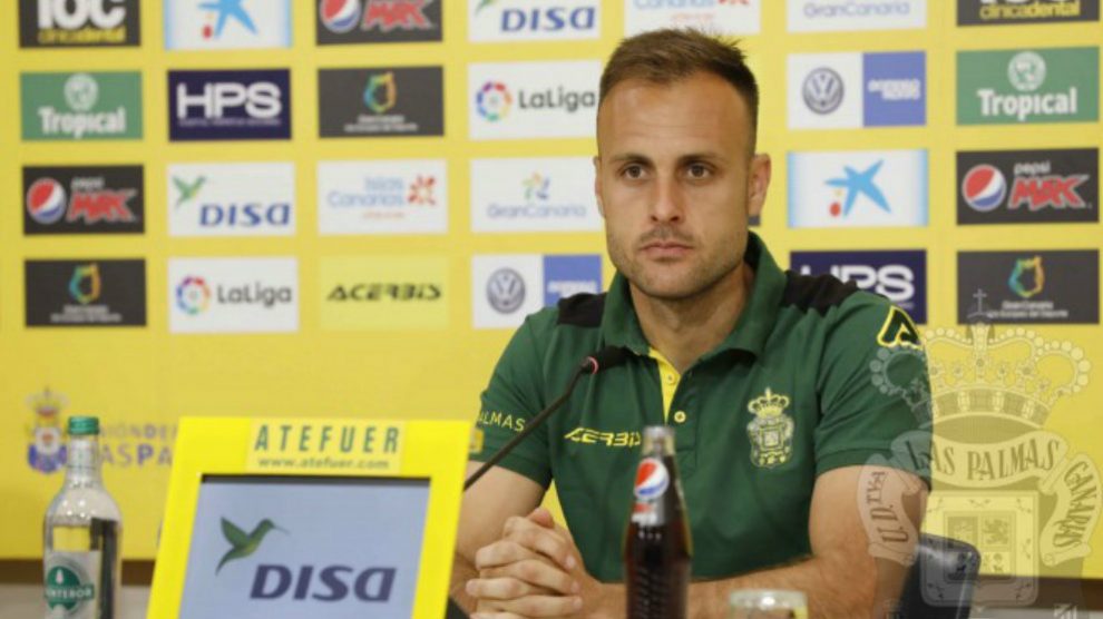 Juan Cala en rueda de prensa (Unión Deportiva Las Palmas)