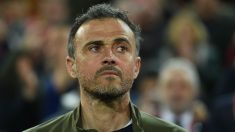 Luis Enrique Martínez, durante el último partido que dirigió como seleccionador, el España – Noruega (Getty).