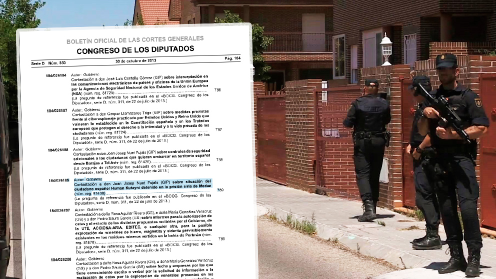 Uno de los registros a la supuesta célula de financiación de Al Qaeda desarticulada en Madrid,