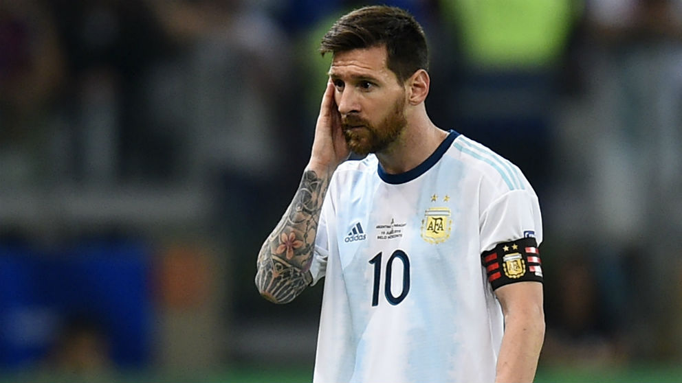 Messi, en el partido de Argentina contra Paraguay. (Getty)