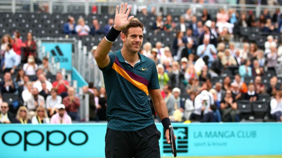 Juan Martín del Potro tras un partido. (Getty)