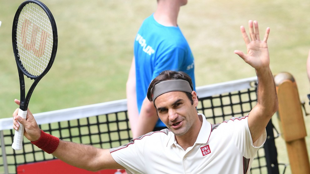 Roger Federer logró su décimo título en Halle. (AFP)