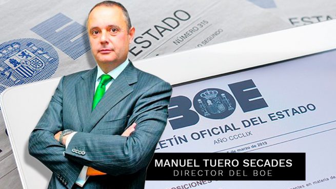 El director del BOE, Manuel Tuero Secades