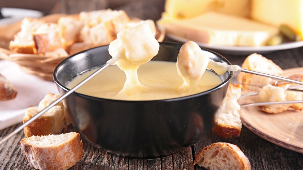 Receta fondue de queso suiza