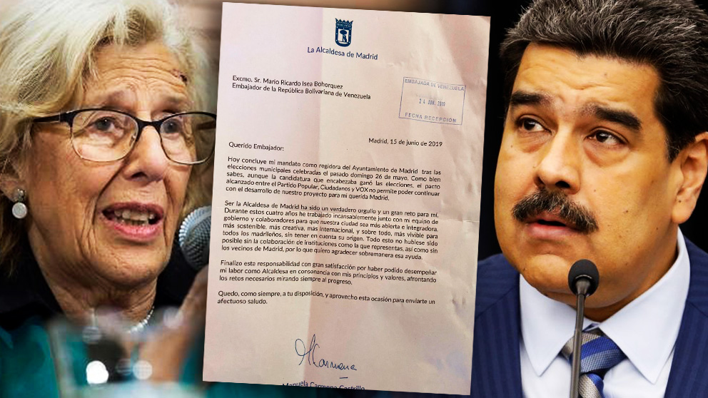 Manuela Carmena y la carta al embajador venezolano.