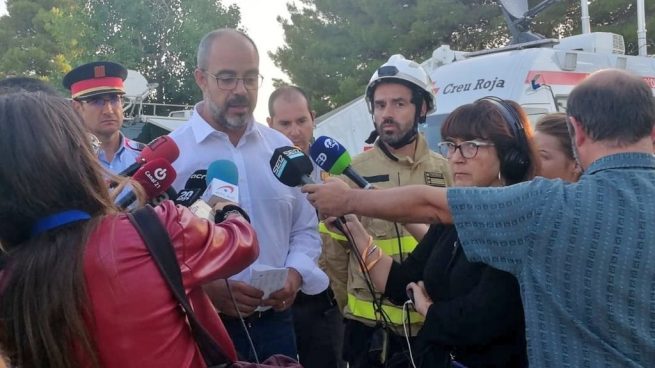 Consejero de Interior en la zona del incendio de Tarragona @EP