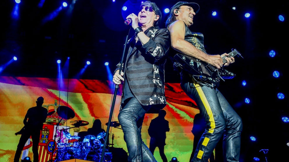 Un momento de la actuación de Scorpions en el festival Download en Madrid. Foto: EP