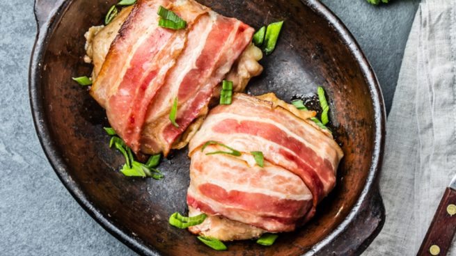 Receta de paletilla de cordero con bacon