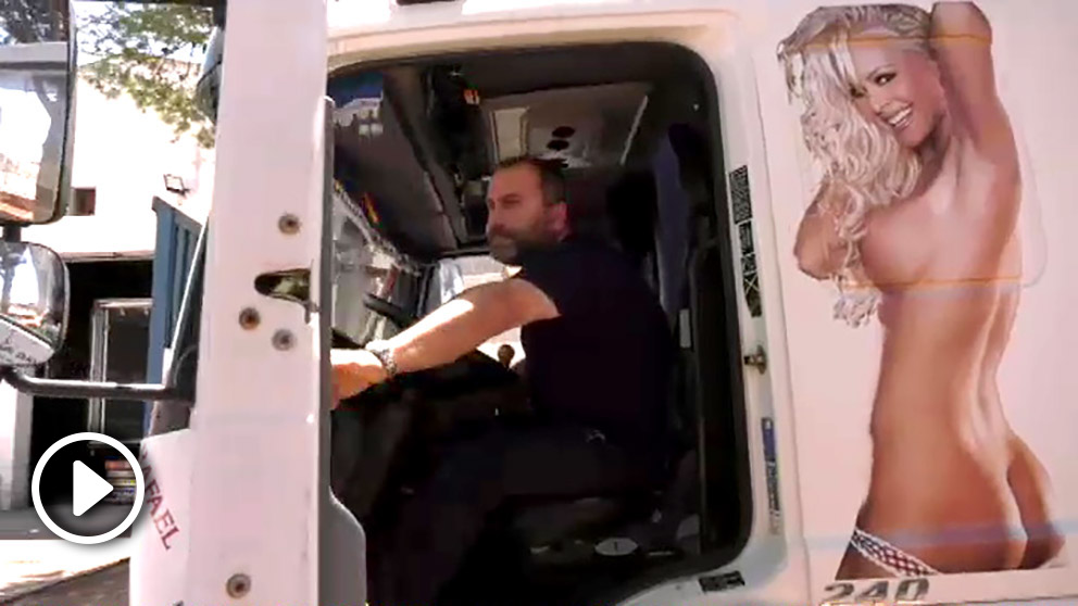 El camionero condenado por llevar a Pamela Anderson en su cabina.