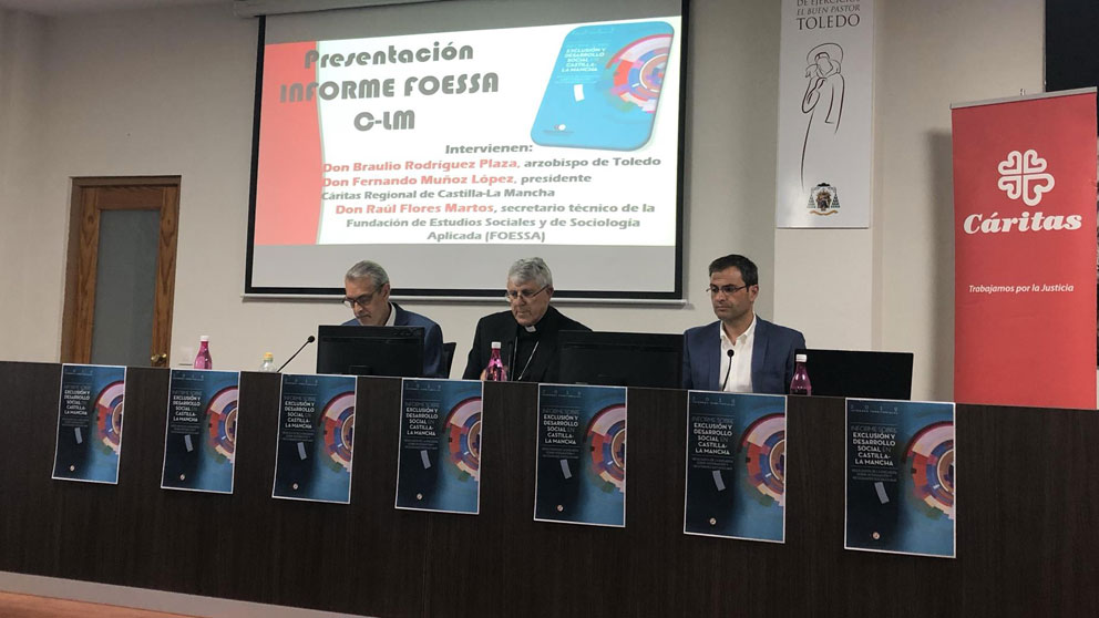 El arzobispo de Toledo y primado de España, Braulio Rodríguez en un acto de Cáritas. Foto: EP