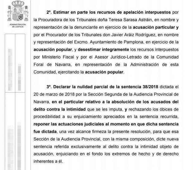 ‘La Manada’ vuelve a Pamplona: la Audiencia puede sumarles 2 años más de condena por grabar a la víctima