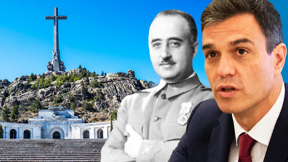 Pedro Sánchez y Francisco Franco.