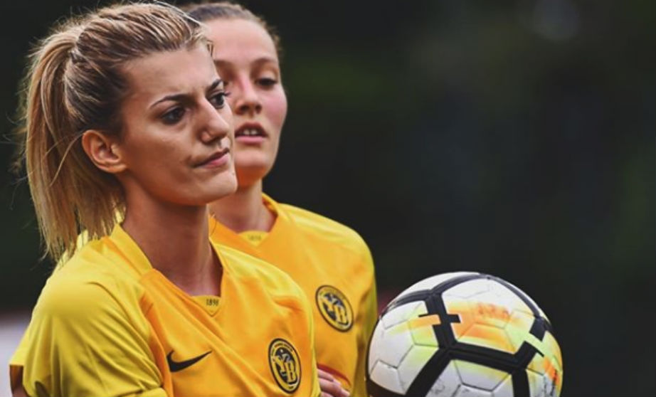 Florijana Ismaili, en un partido con el Young Boys.