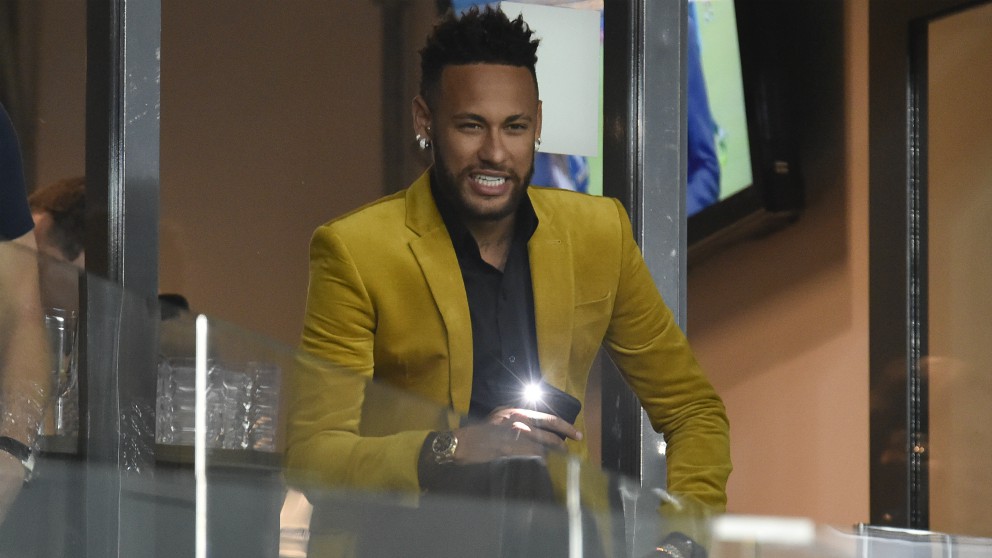Neymar durante el Brasil – Argentina de la Copa América 2019. (AFP)