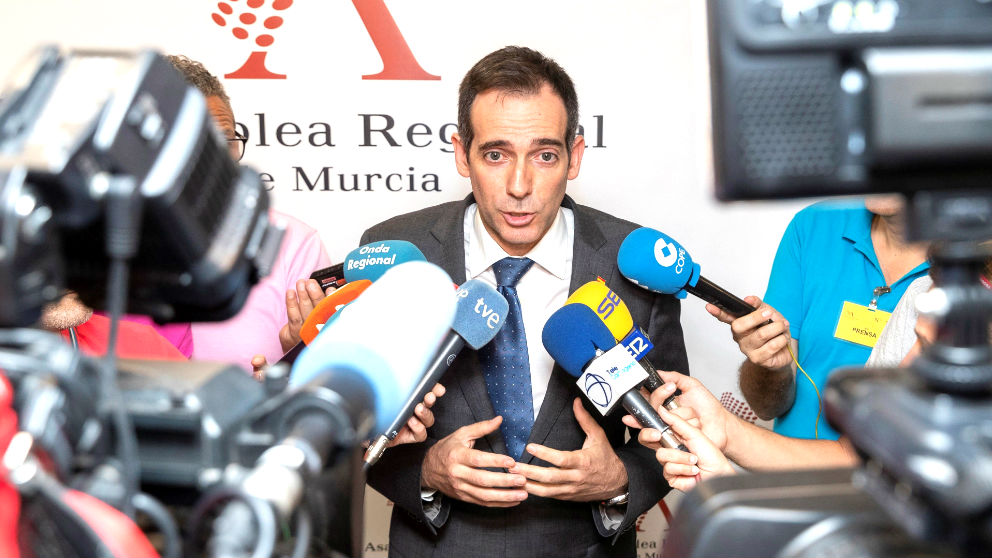 El portavoz de Vox en Murcia, Juan José Liarte, en una reciente imagen (Foto: EFE).
