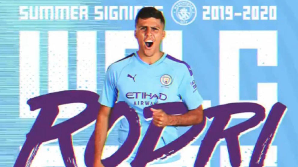 Oficial: Rodrigo, nuevo jugador del City.
