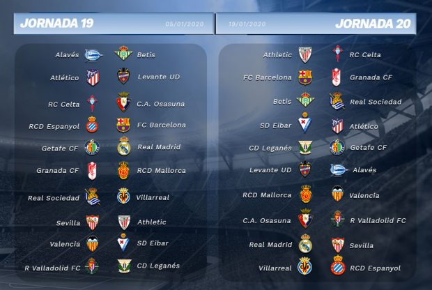 Consulta el calendario de la Liga Santander 2019-20