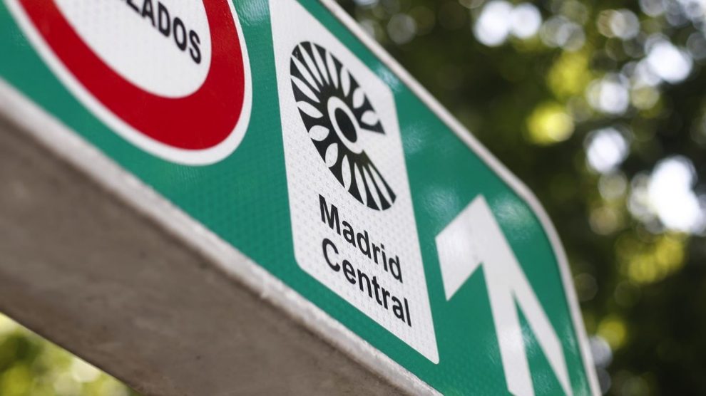 Señal de Madrid Central. (Foto. Europa Press)