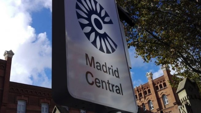 Señal vertical de Madrid Central. (Foto. Europa Press)