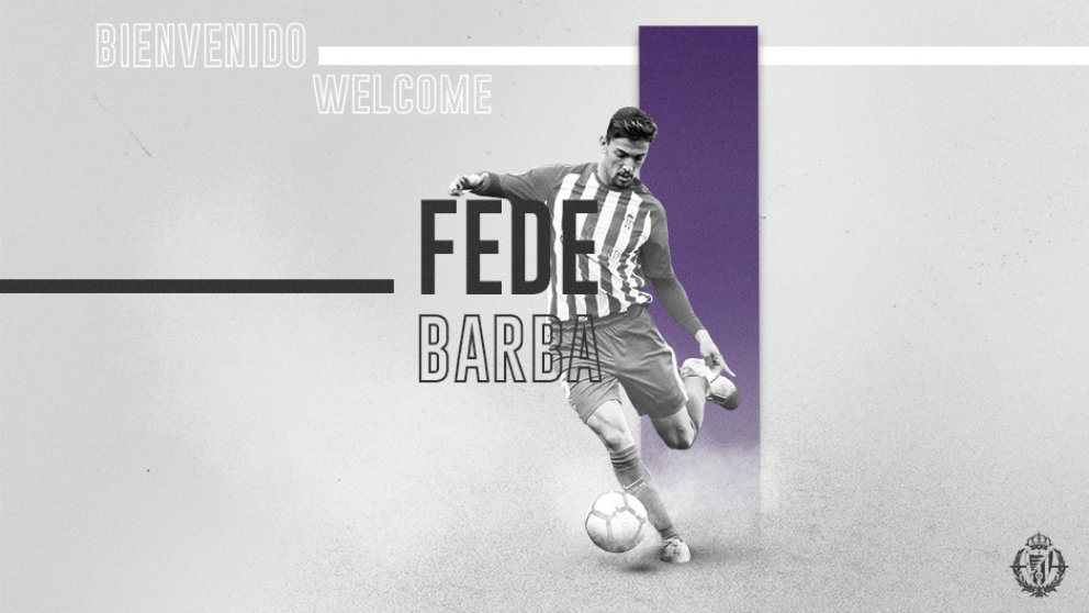 Fede Barba, nuevo fichaje del Valladolid (Real Valladolid)