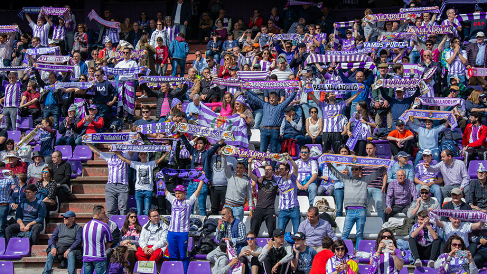 La afición del Valladolid en el Estadio José Zorrilla (Real Valladolid)