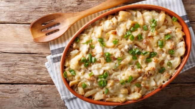 Receta de bacalao al queso