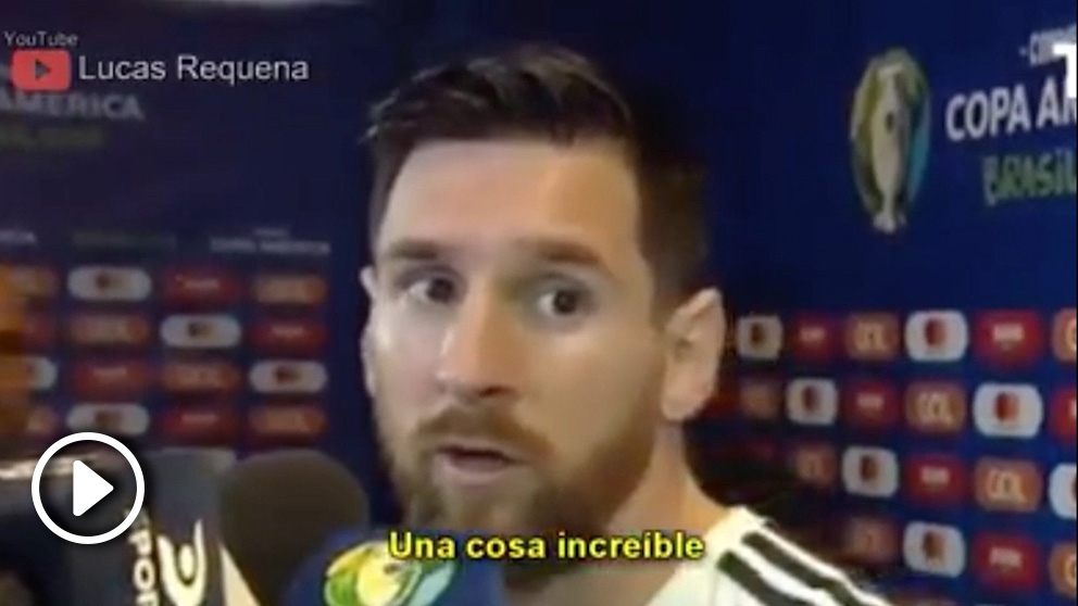 La canción de Messi es viral.