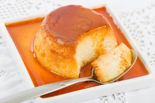 Receta de flan capuchino