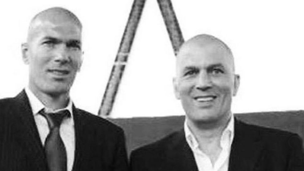 Zinedine Zidane y su hermano Farid.