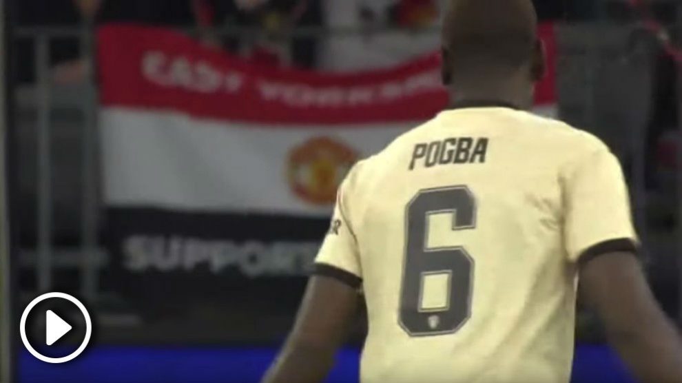 Pogba, durante un partido en Australia.