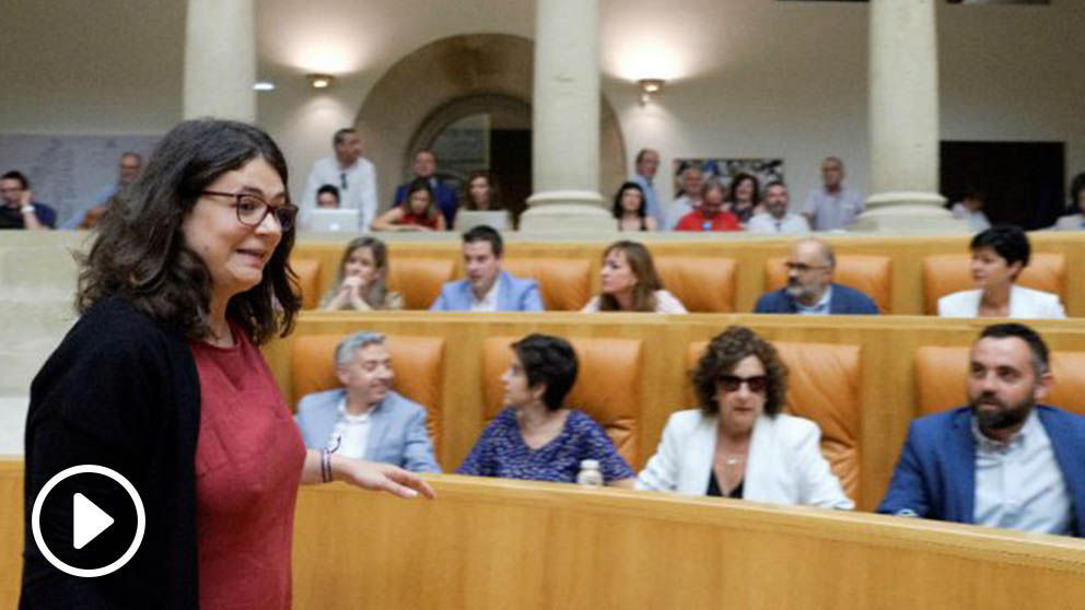 La diputada de UP por Podemos en La Rioja Raquel Romero ha rechazado este martes apoyar a la candidata socialista. Foto: EFE