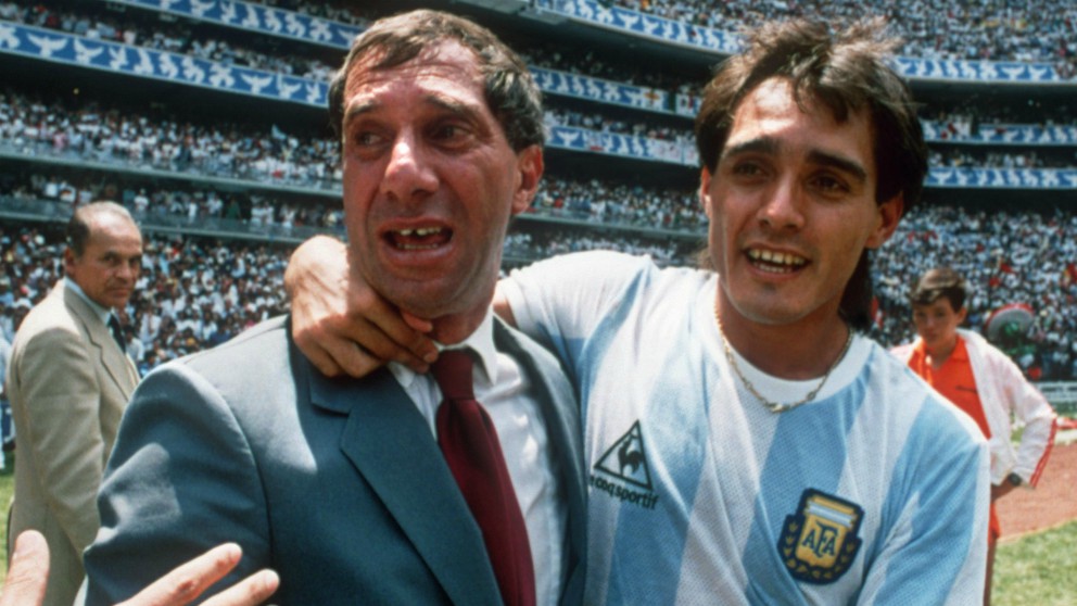 Bilardo, tras ganar el Mundial 1986. (AFP)