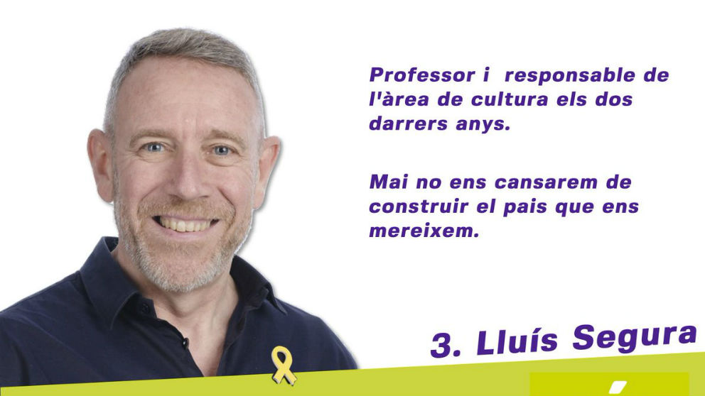 Lluís Segura ha sido concejal de Cultura de Més-ERC en el Ayuntamiento de Lluchmayor (Mallorca).