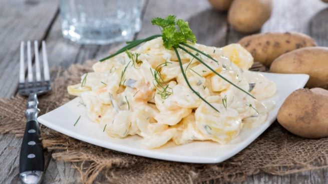 Receta de patatas con gambas