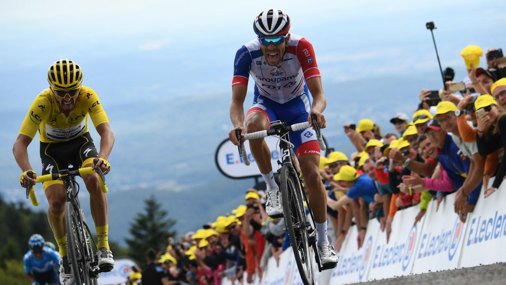 Pinot y Alaphilippe. (AFP)