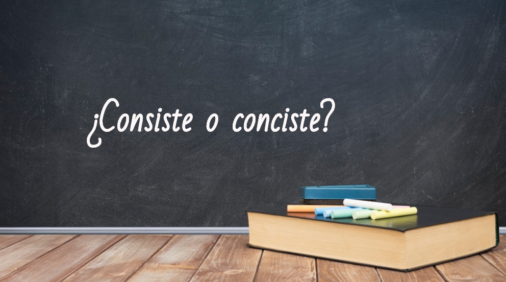 Se escribe consiste o conciste
