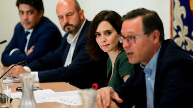 Isabel Díaz Ayuso este lunes en la Asamblea de Madrid. (Foto. PP)
