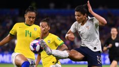 Kathellen Sousa es una de las jugadoras que negocia con el Real Madrid femenino. (AFP)