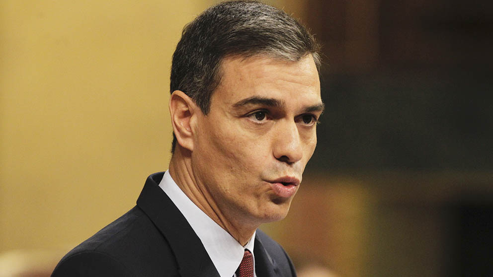 Pedro Sánchez en la sesión de investidura en el Congreso de los Diputados. (Foto: Francisco Toledo).