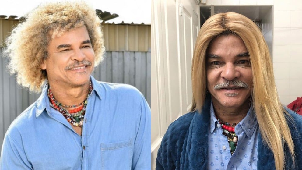 El espectacular cambio de look de Carlos Valderrama.