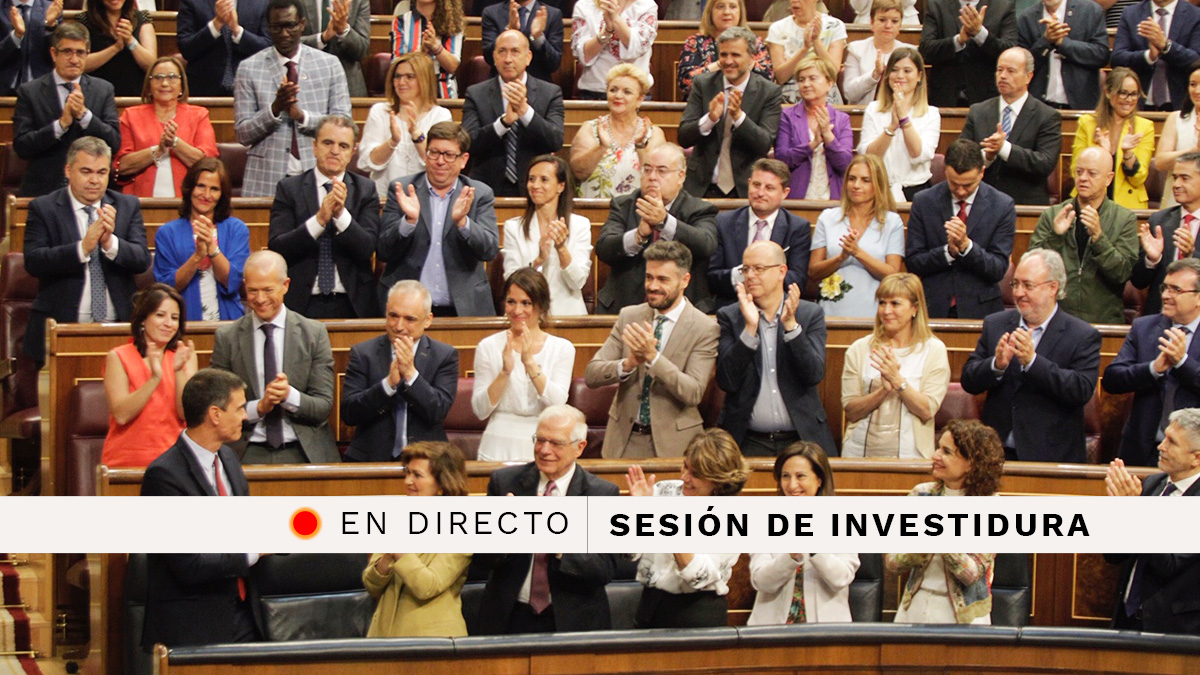 Debate de investidura de Pedro Sánchez en el Congreso de los Diputados
