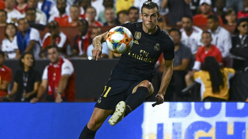 Bale, durante el Real Madrid – Arsenal. (AFP)